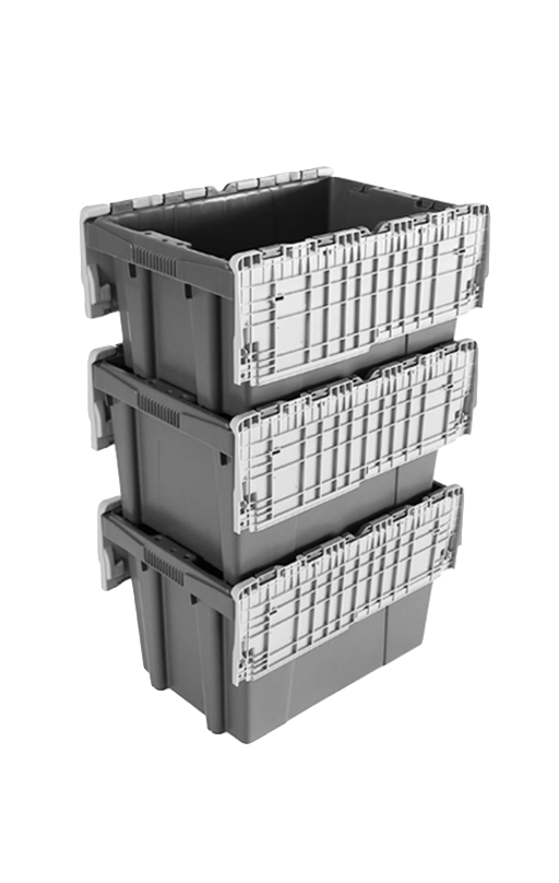 Colored delivery boxes with lids