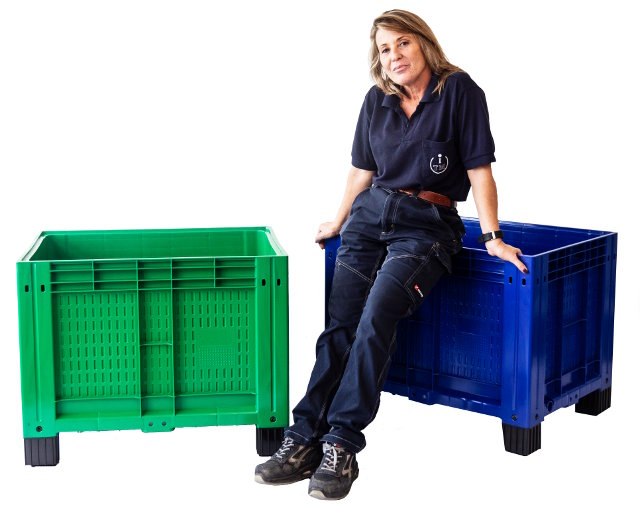 "Big box" plastique de haute résistance face aux chocs et fabriquée en Espagne